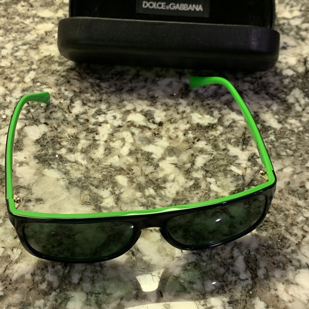 Dolce & Gabbana Dark Green/Black/ Lime Sunglasses